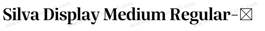 Silva Display Medium Regular字体转换